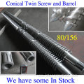 SZ80 conical twin screw and barrel